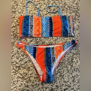 NWT orange and blue swim suit, from Shein!